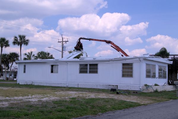 Mobile Home Demolition in Muncie