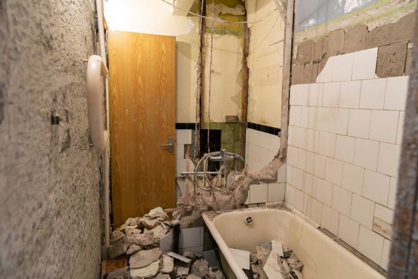 Shower Tile Demolition in Muncie